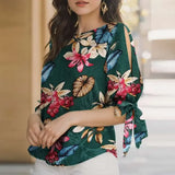 Women Polka Dot Oversize Tunic Top