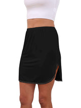 Women Floral Lace Half Slip Skirt