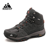 HIKEUP Men High Top Outdoor Hiking Boots