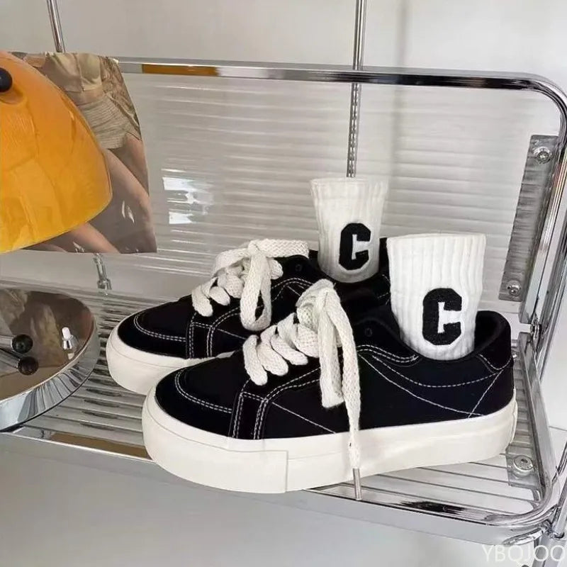 Women Canvas Shoes Flat Casual Sneakers