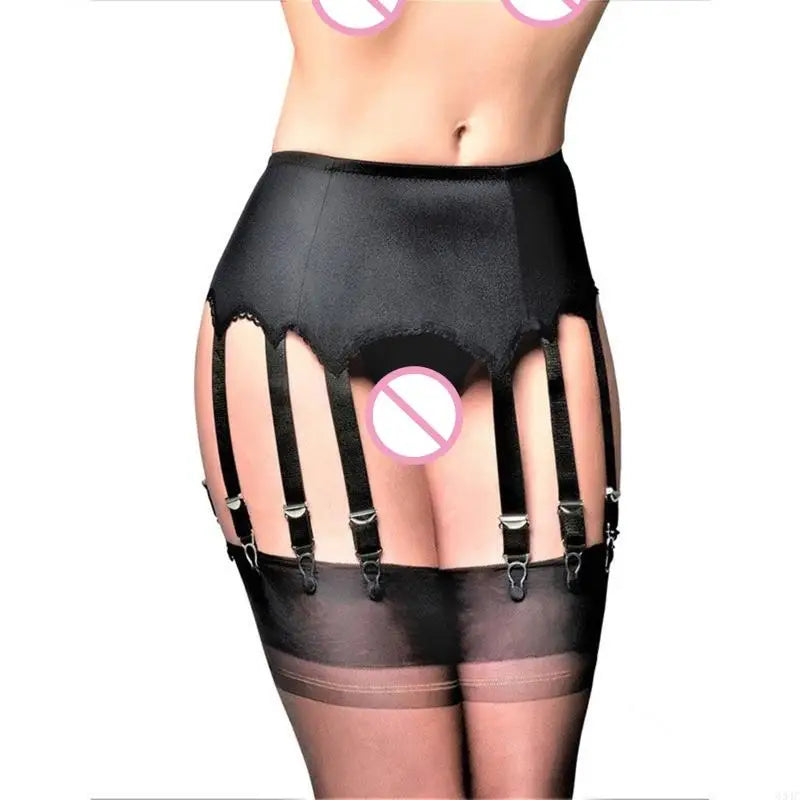 Women 10-Strap Garter Belt