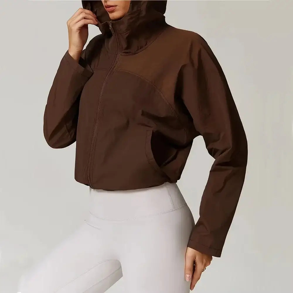 Women Windproof Quick Dry Yoga Jacket