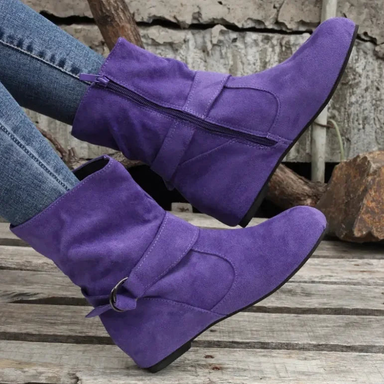 Women Ankle Boots Square Heel Trendy Boots