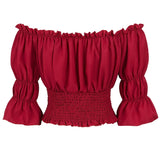 Medieval Pirate Peasant Blouse Costume Top