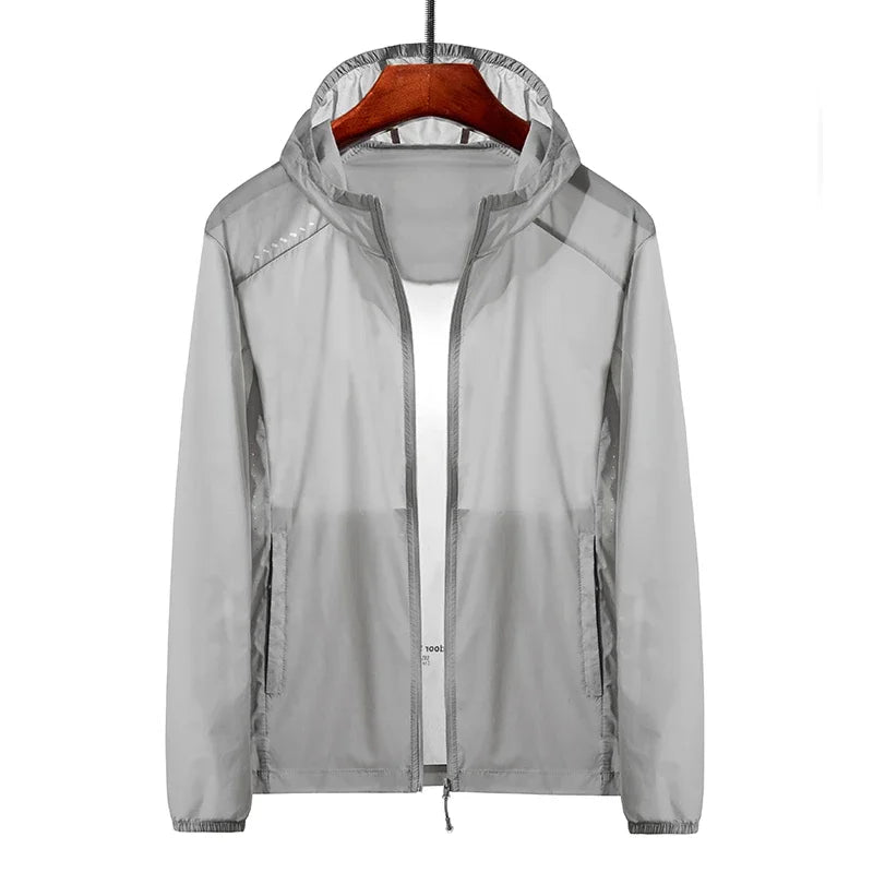 Men's Plus Size Summer Hooded Jacket