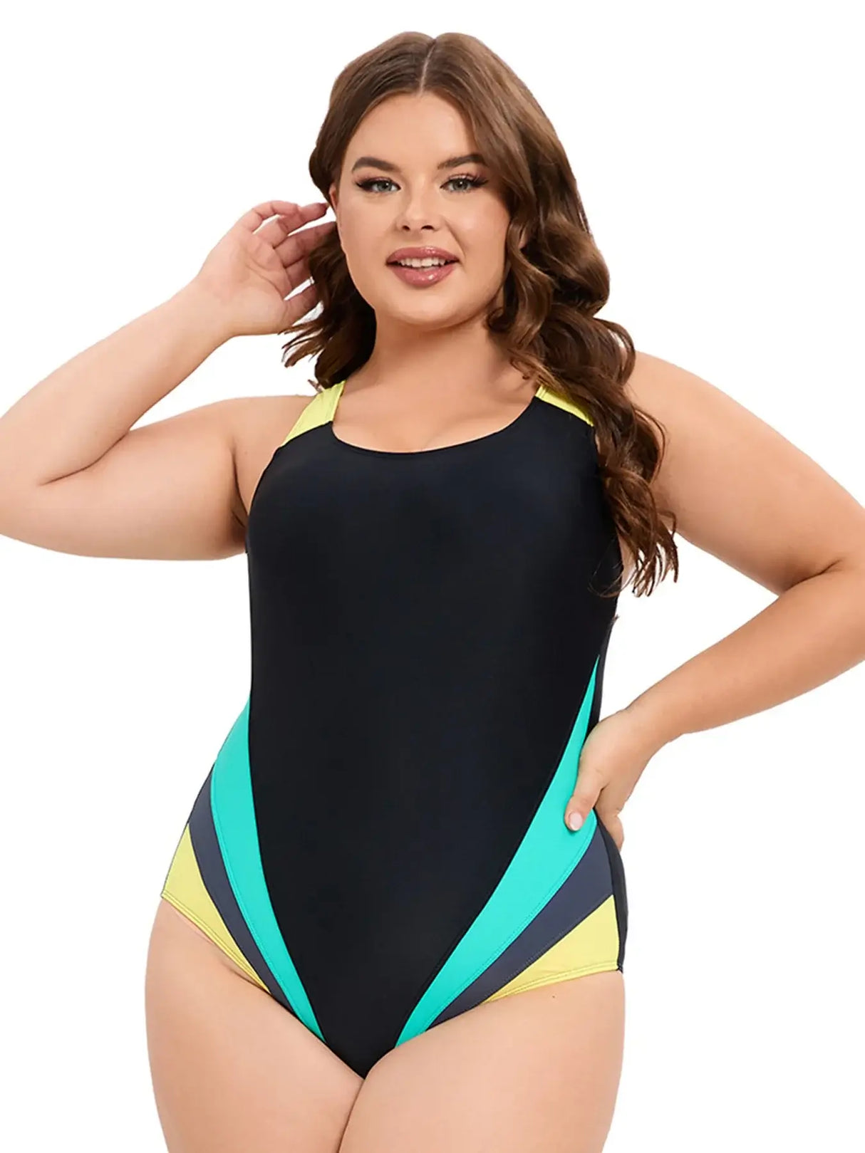 Women Plus Size One Piece Swimsuit