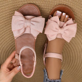 Women Bow Tie Sandals Casual Summer Slides