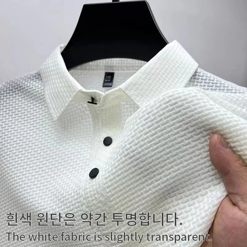 Men Ice Silk Polo Shirt
