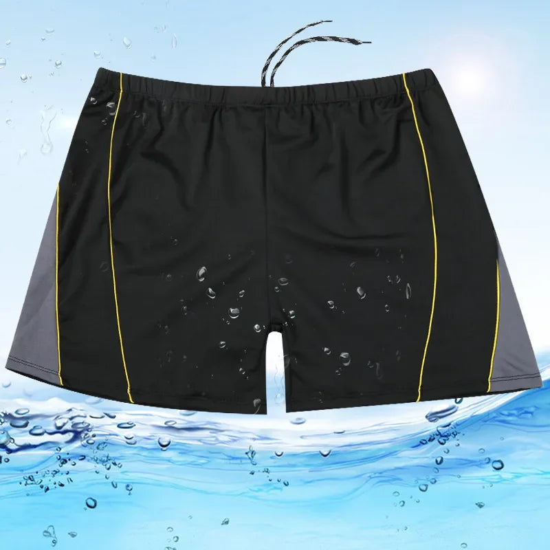 Men's Elastic Plus Size Swim Trunks