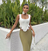 Women Bandage Hem Tank Top