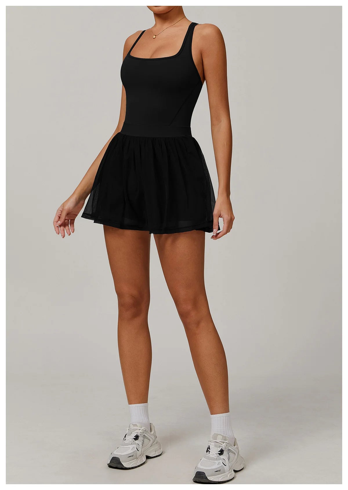 Women Mesh Breathable Tennis Skirt