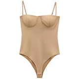 Satin Camisole Bodysuit Women – Backless Lingerie