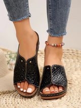 Women Huarache Wedge Sandals Summer Slides