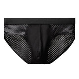 Men's Ice Silk Triangle Briefs – Mesh Square Shorts