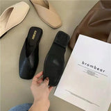 Women Designer Mules Leather Sandals