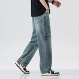 Men Retro Straight Jeans