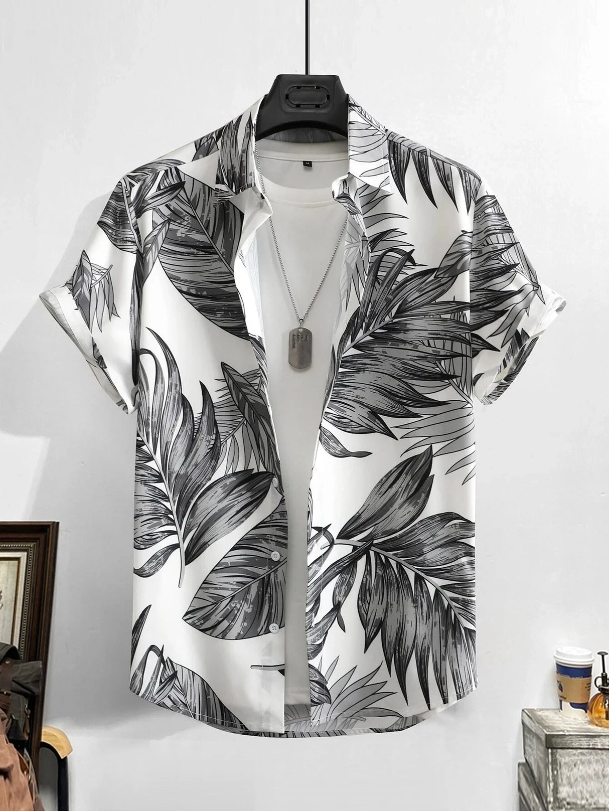 Men Tropical Hawaiian Shirt
