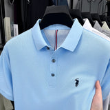 Men Cotton Embroidered Polo Shirt