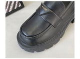 Women’s Office Black Loafers Low Heel Shoes
