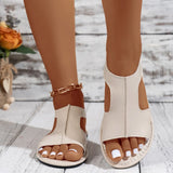 Women Shallow Summer Flat Sandals Comfortable
