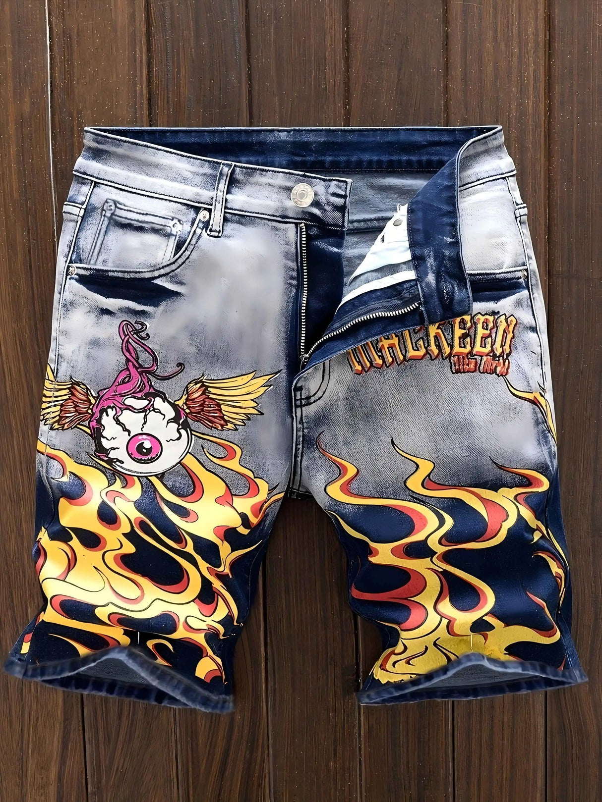 Men Vintage Ripped Jeans
