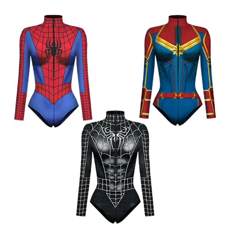 Marvel Superhero Spiderman Bodysuit Cosplay Costume
