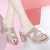 Black Leather Heeled Slides – Sexy & Comfortable 2025