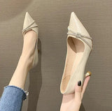 Korean Style Women Pumps Formal Non-Slip Shoes