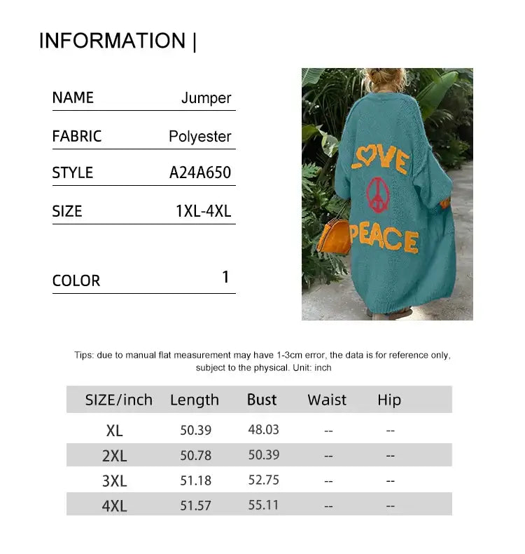 Women Plus Size Patchwork Knit Cardigan