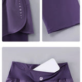 DRUR Knee-Length 2-in-1 Women's Yoga Shorts – High Waist Summer Gym Pants