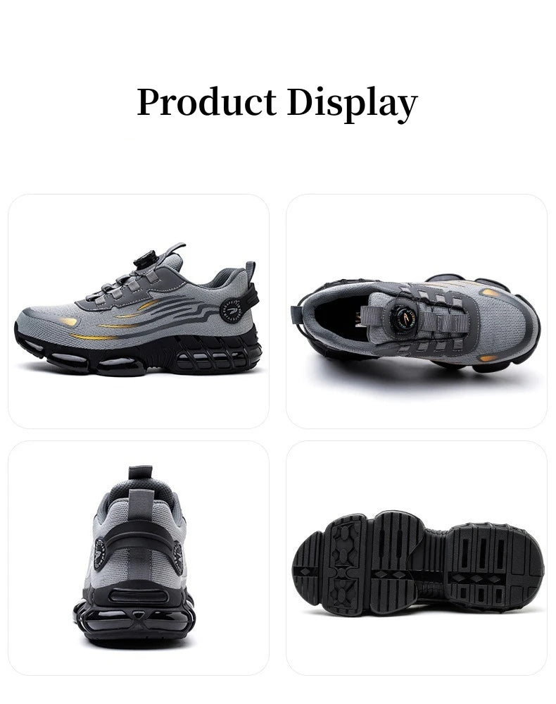 Women Safety Shoes Breathable Mesh Steel Toe Boots