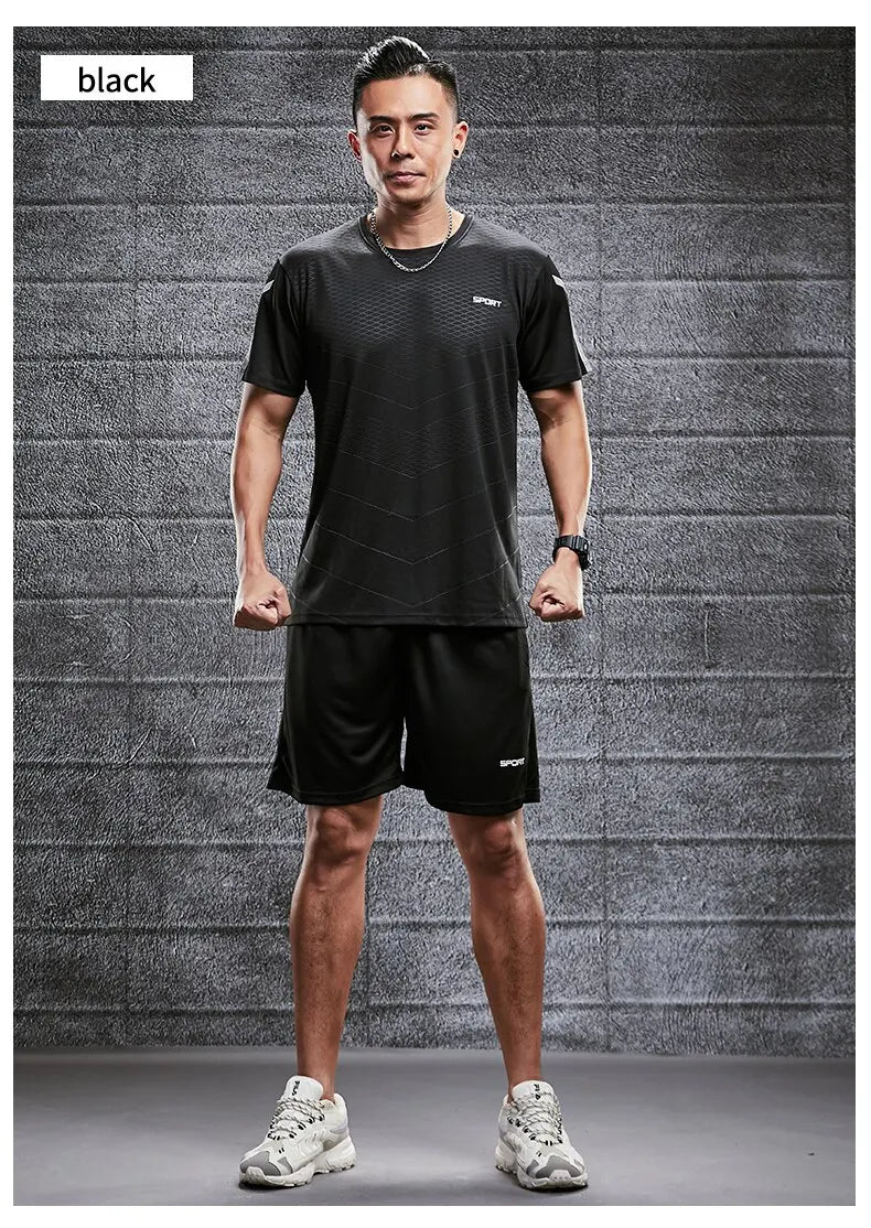 Men Quick-Dry Summer Sports Set