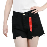 Women’s 3PCS High Waist Ripped Denim Shorts