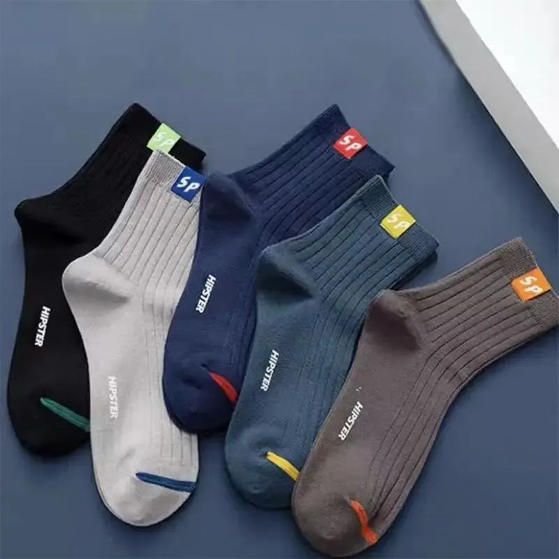 Men’s Mid-Calf Socks 5 Pairs