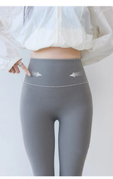 Women High Waist Push Up Sharkskin Leggings