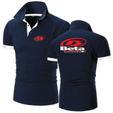 Men Printed Racing Polo Shirt