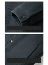 Men Slim Fit Wool Coat Business Jacket