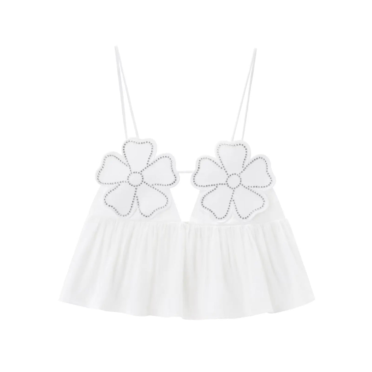 Rhinestone Backless Cami