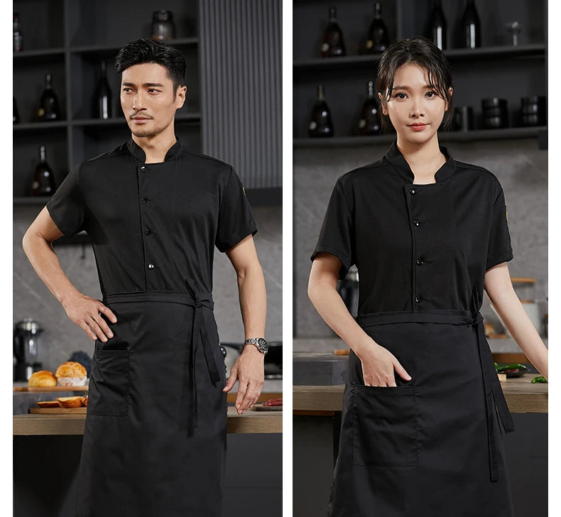 Plus Size Chef's Suit – Unisex Summer Kitchen Wear