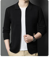 Men V-Neck Cardigan Sweater