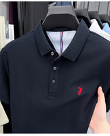 Men Cotton Embroidered Polo Shirt