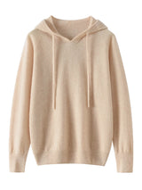 Women's 100% Cashmere Hooded Sweater