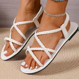 Women Elegant Flat Sandals Summer Footwear