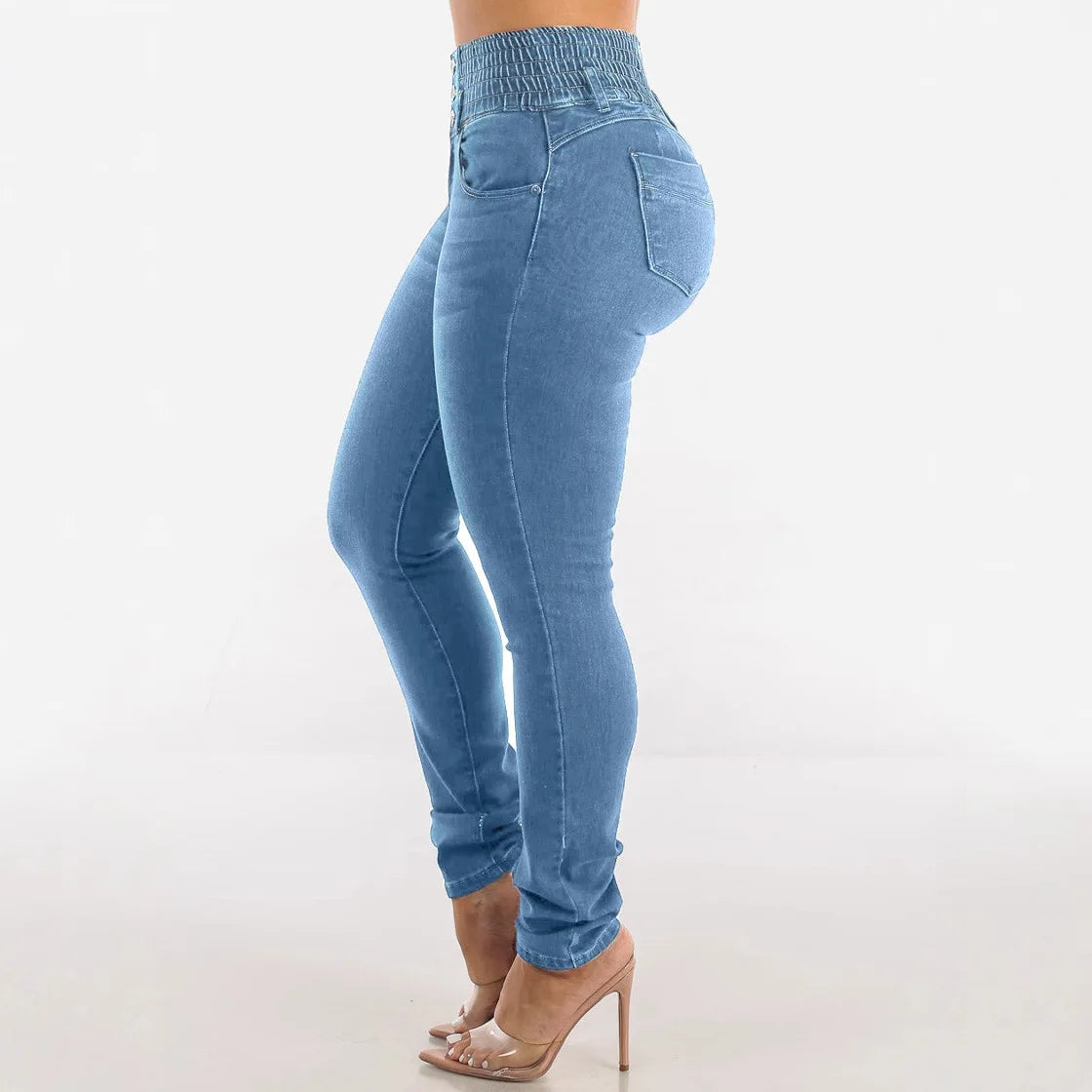 Women Washed Pencil Jeans