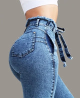 Women Plus Size Stretch Slim Pencil Jeans