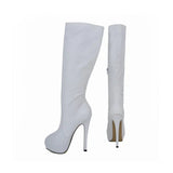 Women Over Knee Boots – Super Matte Leather Platform