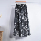 Women Boho Chiffon Long Skirt