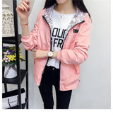 Double-Sided Women's Trench Coat – Hooded Spring Autumn Windbreaker