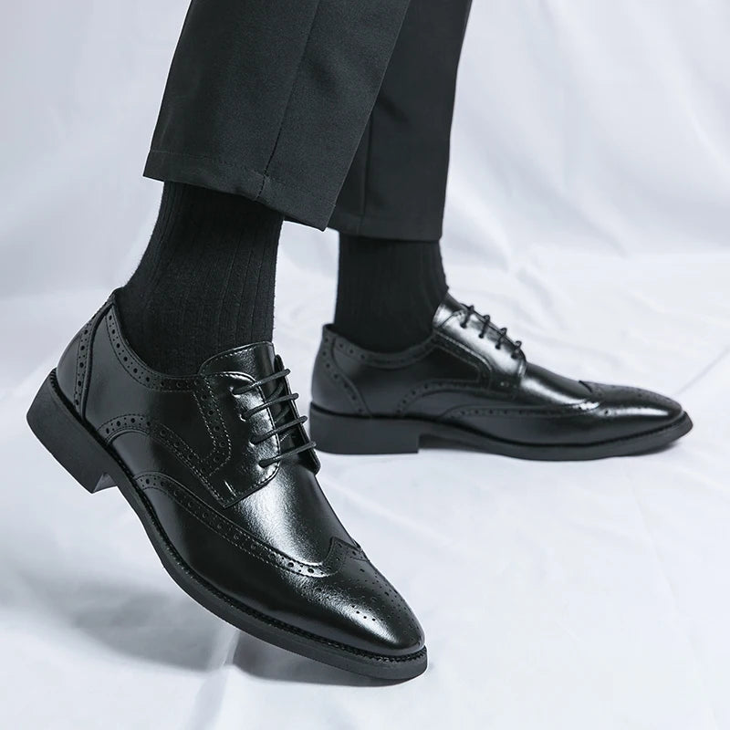 Men’s Full-Grain Leather Dress Shoes