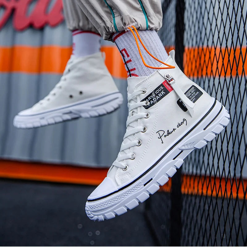 Men’s Breathable Platform Canvas Sneakers